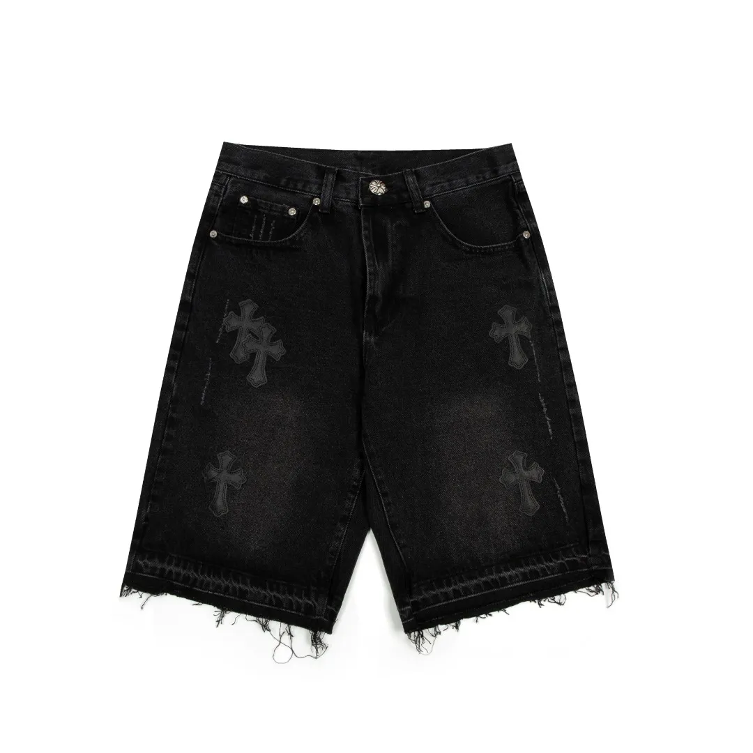KE921#P180 The only correct leather label version on the market Chrome Hearts CH Cross embroidery distressed jeans Top ceiling quality 100% correct version The correct version is here!  Believe me this must be the best quality you will ever come across! ! Excellent value for money! !  Styles with different washes and textures are very friendly to people with thin legs and thick legs. The straight version is very flattering to the shape of the legs. The moderate length is timeless and easy to match. It is the basis of various styles and a must-have in the wardrobe! ! Add a little stacking to easily control the clean fit trend that has exploded this year. The fabric is stiff but also makes the upper body soft without losing texture. The sides and cuffs of some styles have a bone-wash effect. The vintage flavor pops up all at once. It’s really hard not to love it! ✅Correctly customize the Croxin metal leather label on the back panel. It is not sold directly with the cross on the finished jeans. 1:1 copying strives for excellence and the details are perfectly grasped. ✅The cross leather label is clear and smooth. Exquisite turning top craftsmanship. ✅Buttons, zippers and hardware are all customized versions of the Croxin LOGO. ✅High-cost washing process. Size: 28 30 32 34 36 (5 sizes)